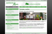 captura de pantalla de Jardineria Monés - Jardines Barcelona